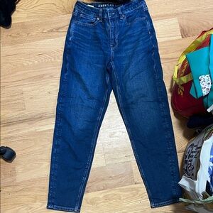 American Eagle Outfitters Dark Blue Straight Leg Jeans